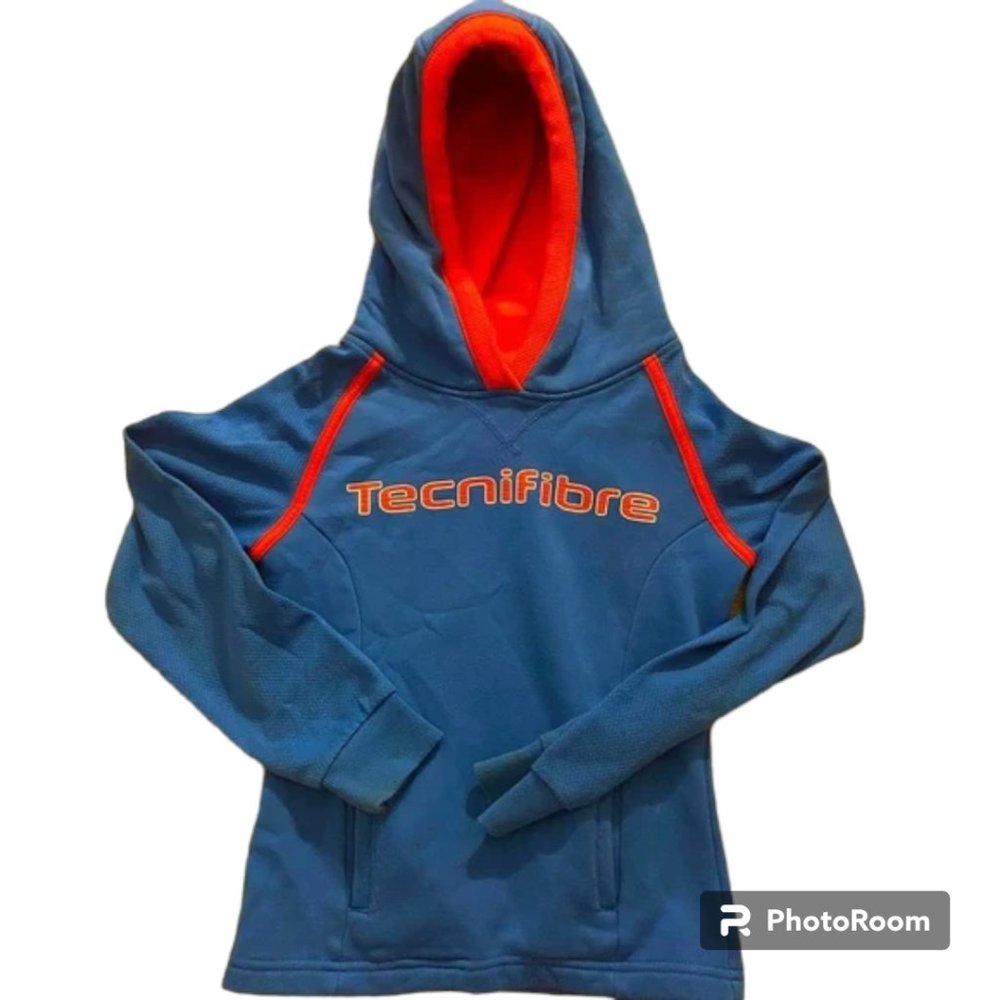 Tecnifibre‎ kid's fleece lined Tennis hoodie Boy's size large Blokecore